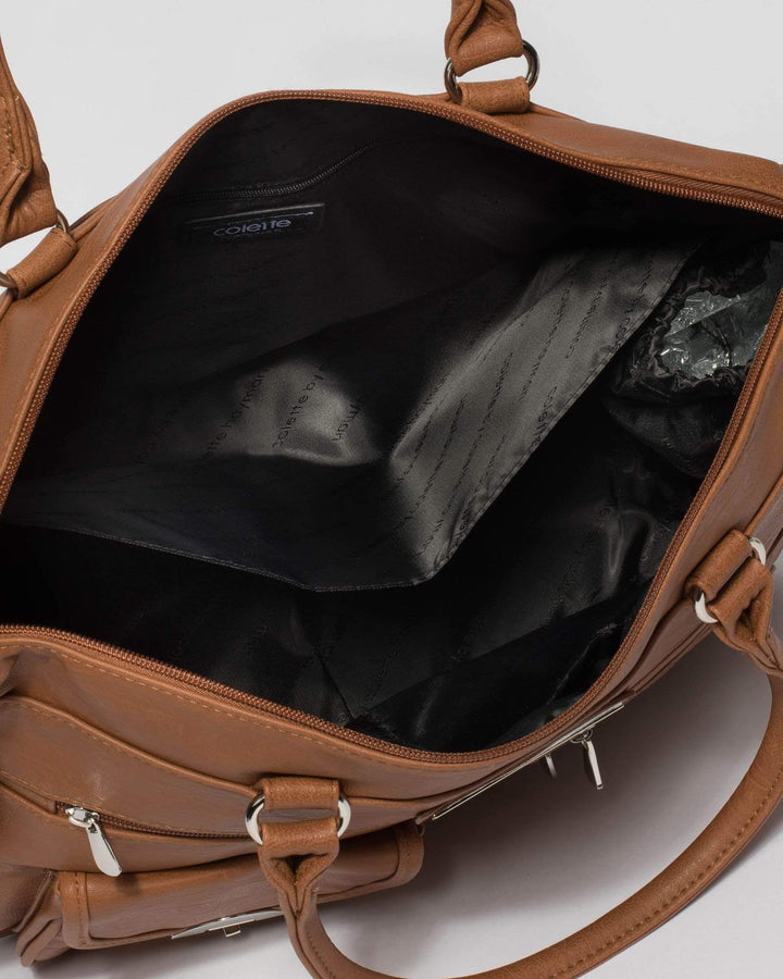Tan Zip Pocket Baby Bag | Baby Bags