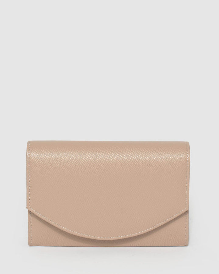 Taupe Alexa Clutch Bag | Clutch Bags