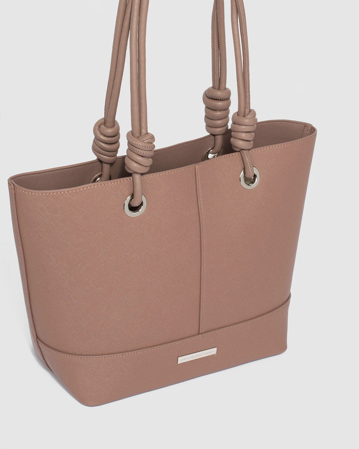 Colette by Colette Hayman Taupe Alice Knot Tote