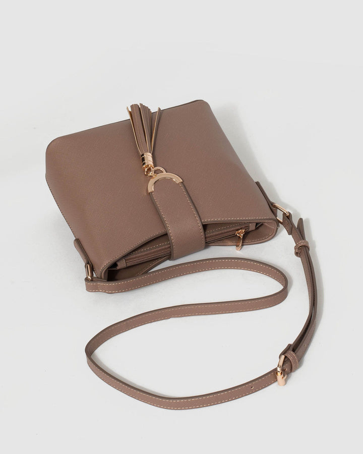 Colette by Colette Hayman Taupe Libby Crossbody Bag