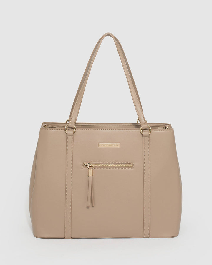 Taupe Lucy Tech Tote Bag | Tote Bags