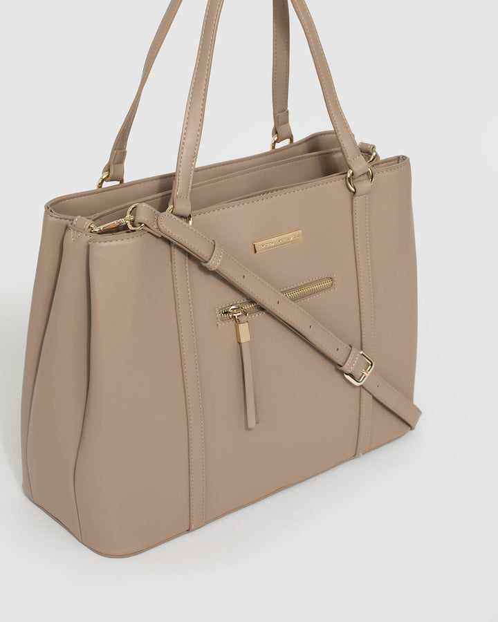 Taupe Lucy Tech Tote Bag | Tote Bags