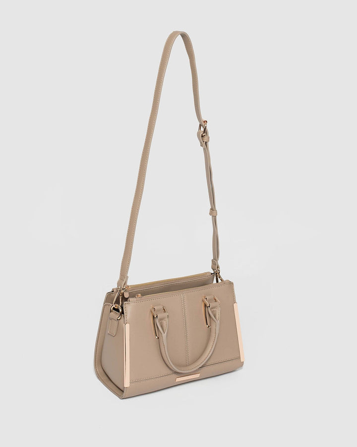 Taupe Stef Zip Mini Bag | Mini Bags