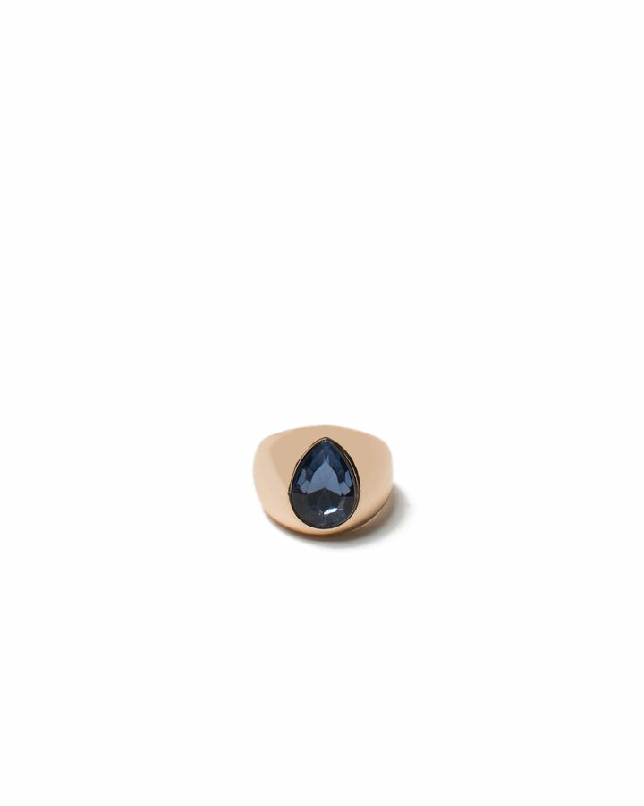 Colette by Colette Hayman Teardrop Stone Metal Ring - Small