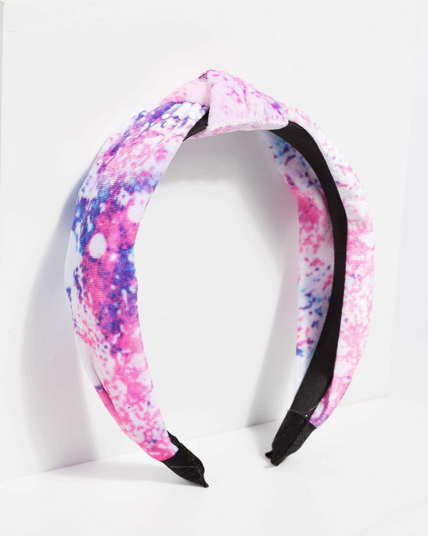Tie Dye Velvet Headband | Hair Accessories