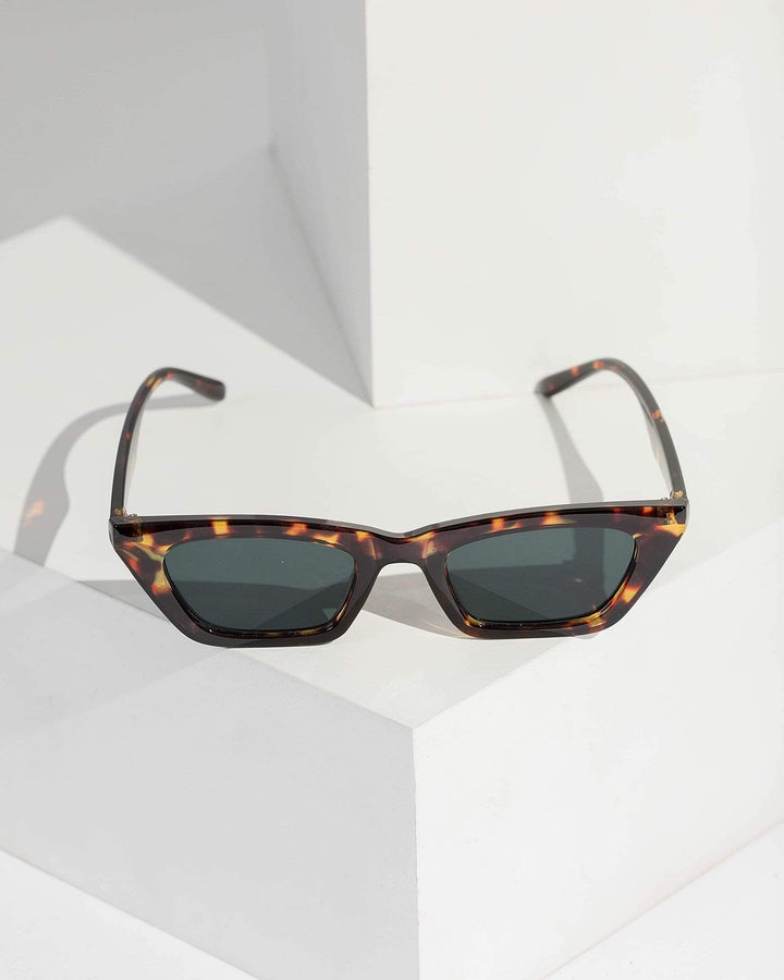 Colette by Colette Hayman Tortoise Shell Browline Acrylic Sunglasses