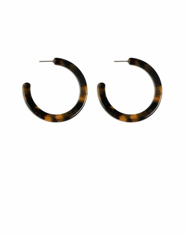 Colette by Colette Hayman Tortoise Shell Gold Tone Oval Earrings