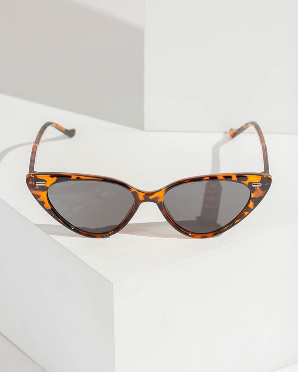 Colette by Colette Hayman Tortoise Shell Pointed Cat Eye Sunglasses