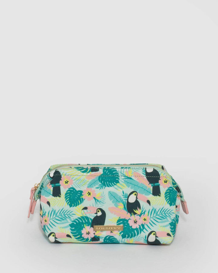 Toucan Print Structured Cosmetic Case | Cosmetic Cases