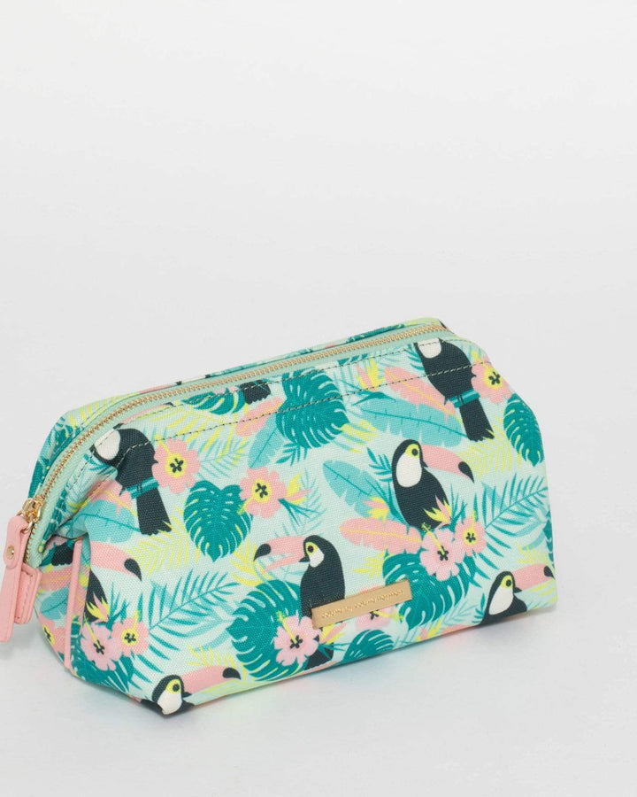 Toucan Print Structured Cosmetic Case | Cosmetic Cases