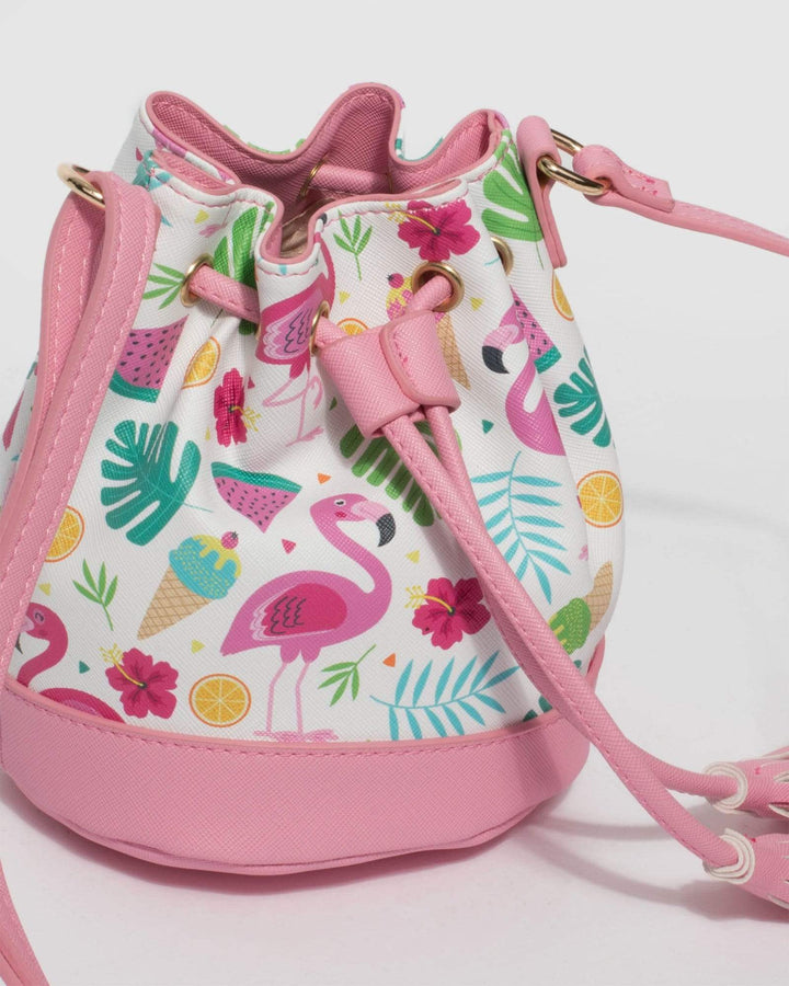 Tropical Print Kids Tali Drawstring | Mini Bags