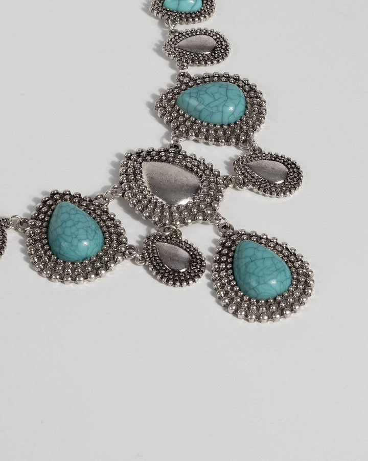 Turquoise Multi Teardrop Necklace | Necklaces