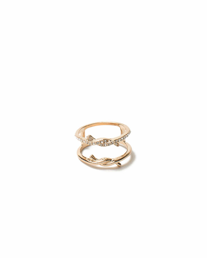 Colette by Colette Hayman Twist Double Band Ring - Large