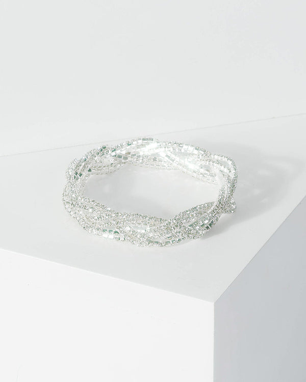 Colette by Colette Hayman Twisted Diamante Detail Bracelet