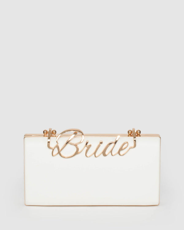 White Bride Clip Clutch Bag | Clutch Bags