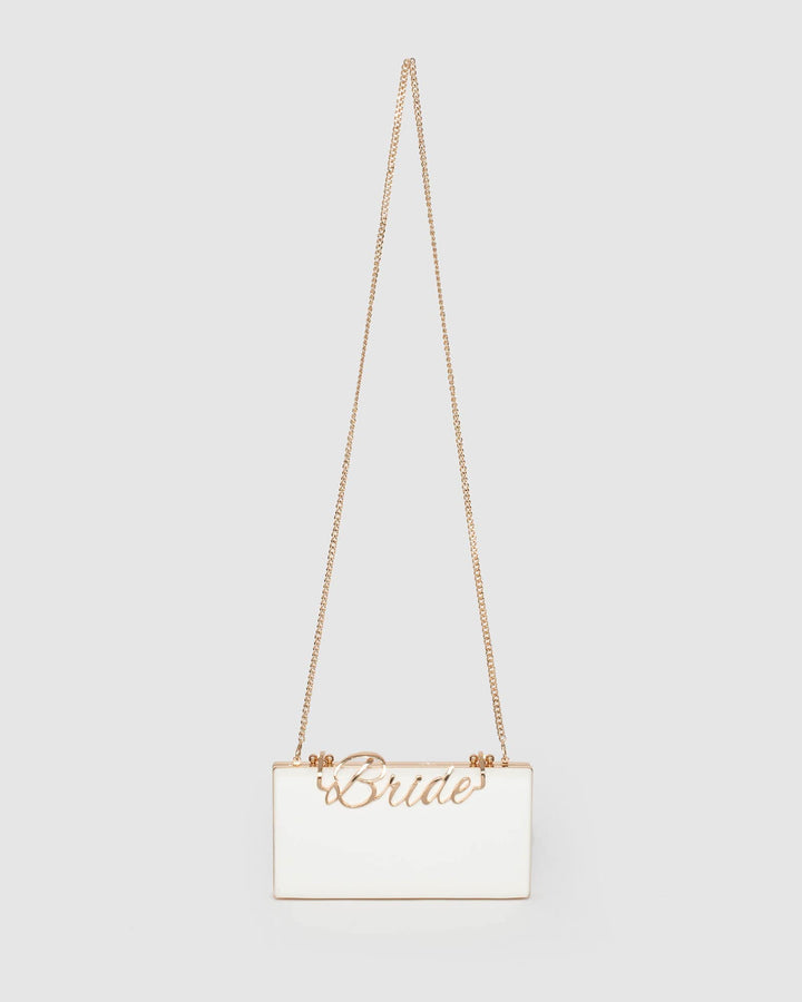 White Bride Clip Clutch Bag | Clutch Bags