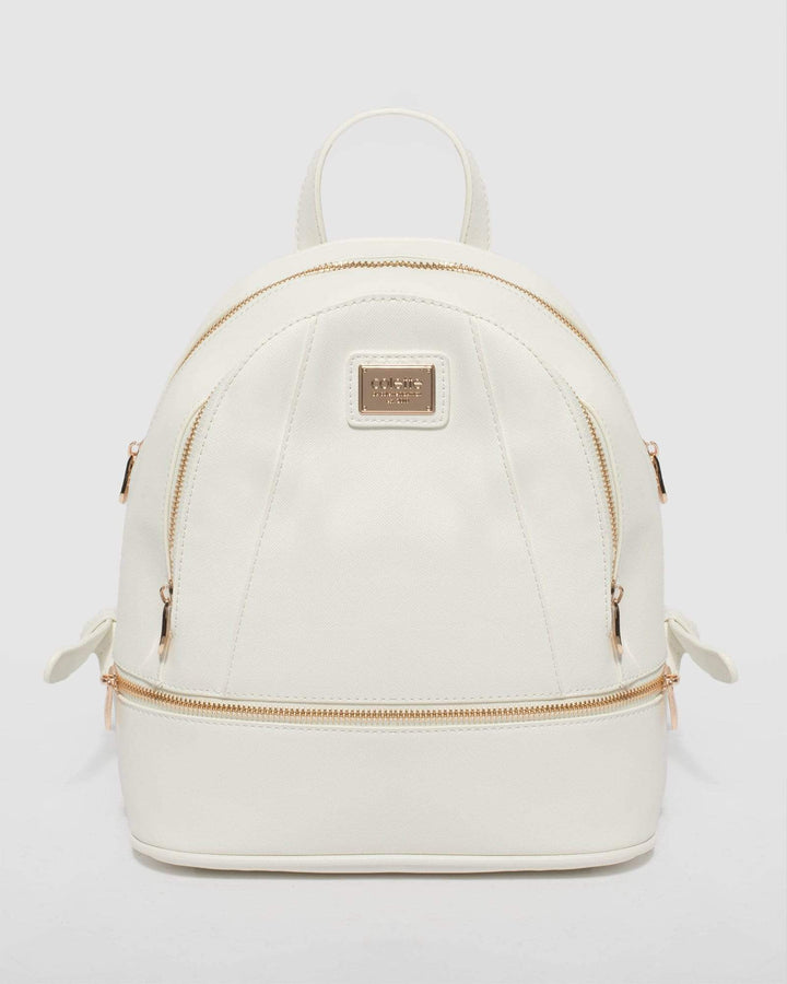 White Bridget Med Backpack | Backpacks