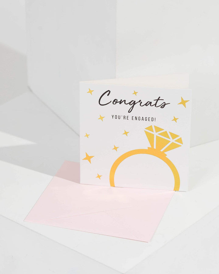 White Congrats Greeting Card | Accessories