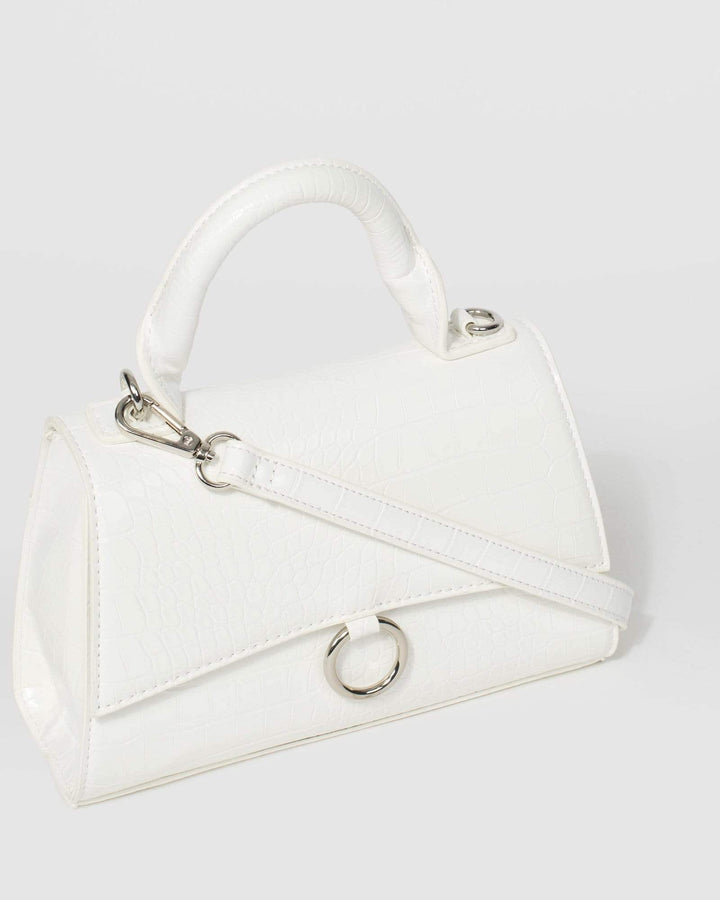 White Coraline Top Handle Bag | Mini Bags