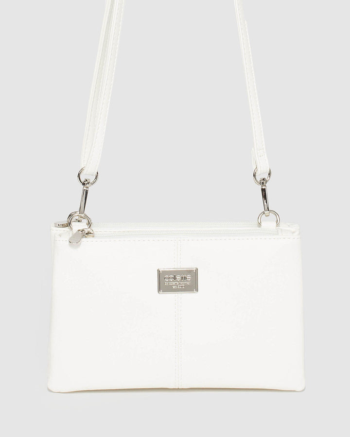 White Double Pouch Bag | Crossbody Bags