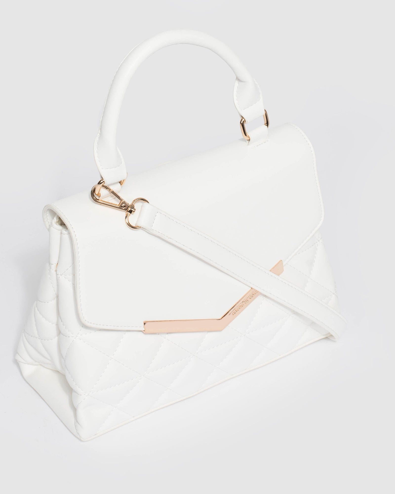 White Fiala Top Handle Bag Online colette by colette hayman