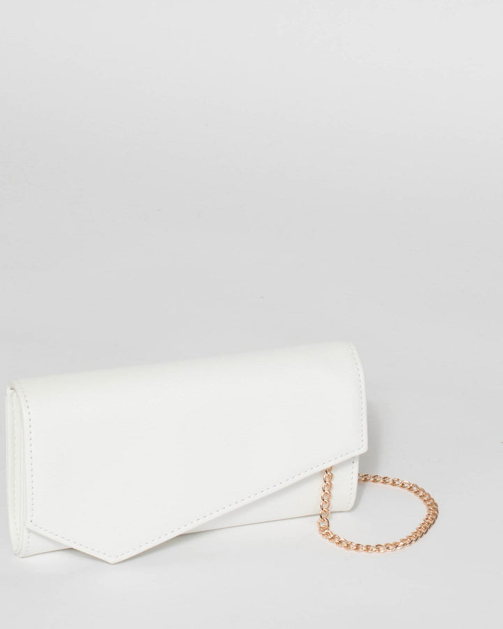 White Jordan Clutch Bag | Clutch Bags