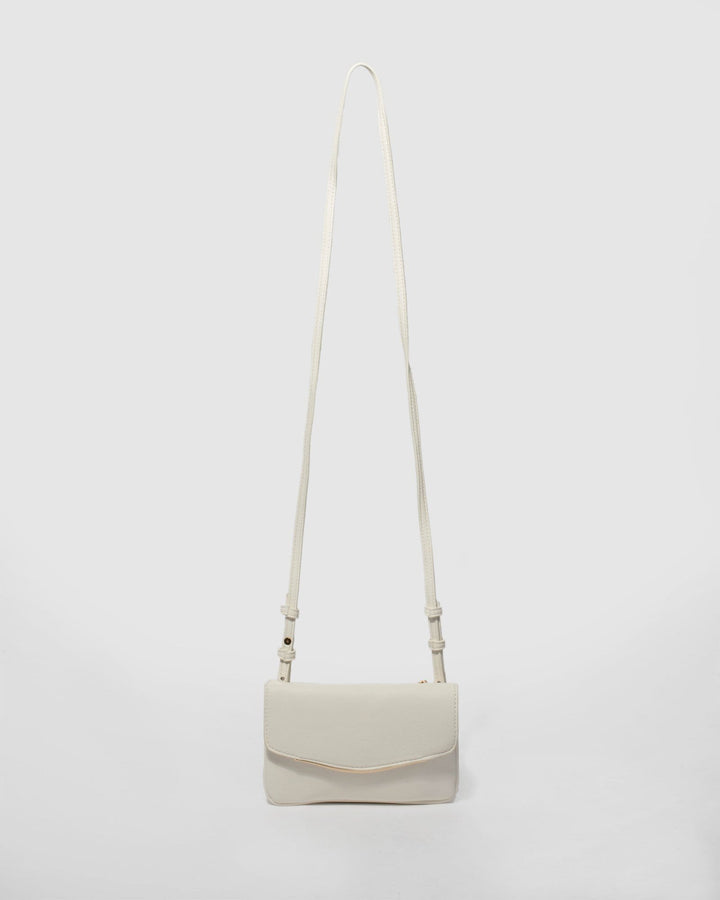 White Kate Pocket Crossbody Bag | Crossbody Bags