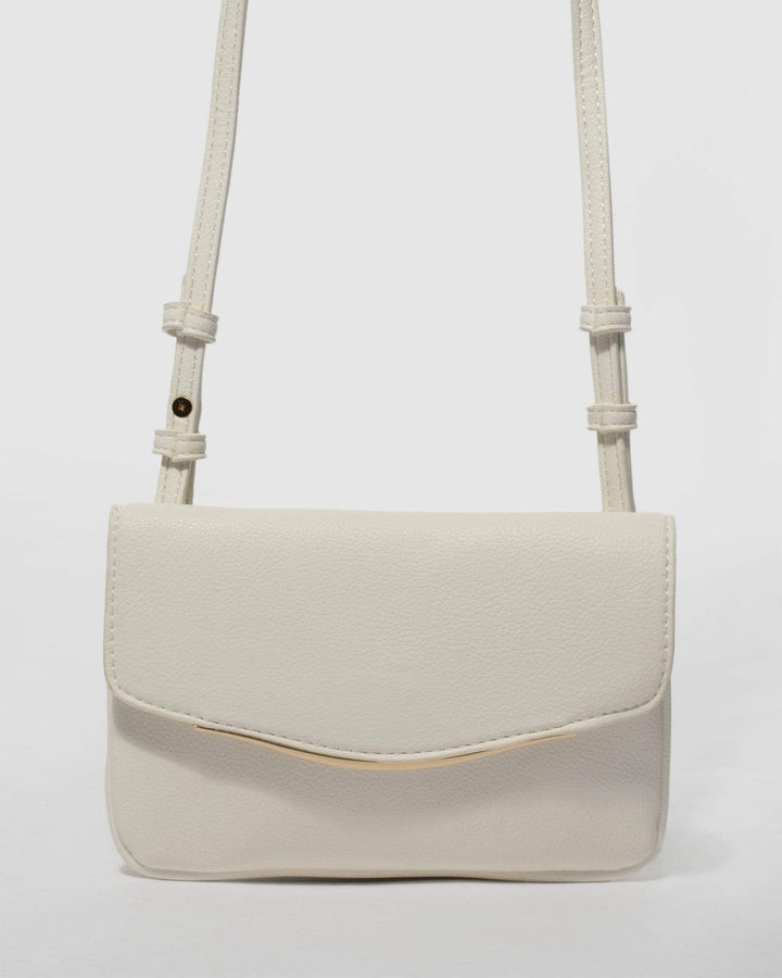 White Kate Pocket Crossbody Bag | Crossbody Bags