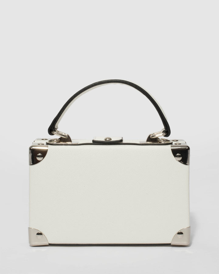 White Kendall Trunk Bag | Mini Bags
