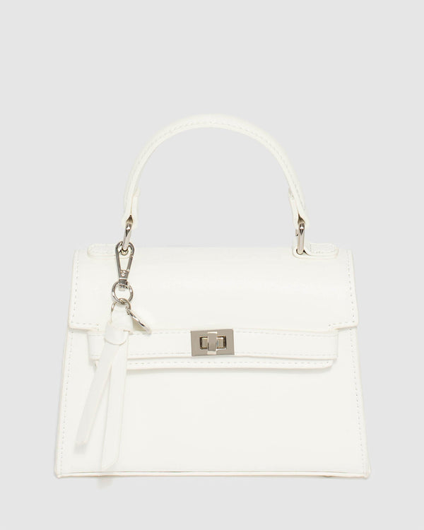 Colette by Colette Hayman White Lareina Top Handle Bag