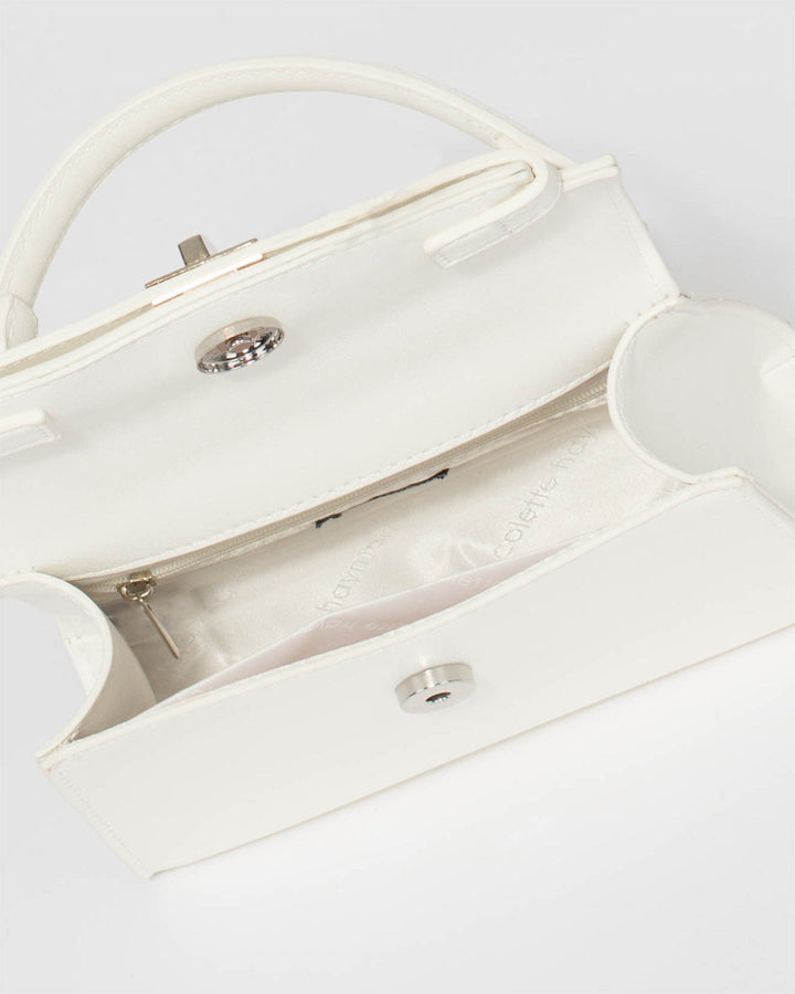 Colette by Colette Hayman White Lareina Top Handle Bag
