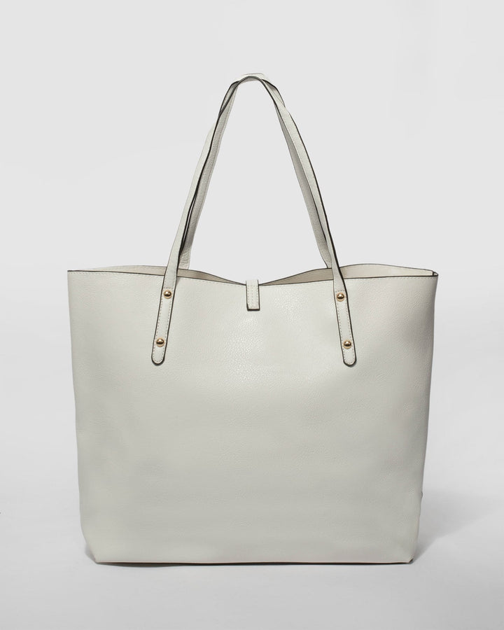 White Large Basic Tote Bag | Tote Bags