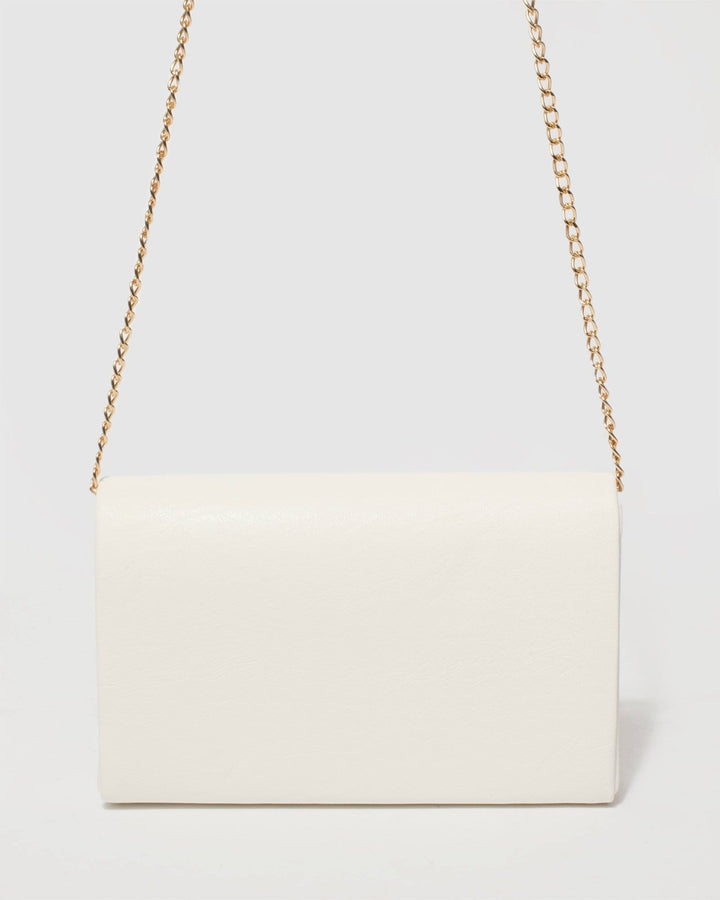 White Lila Envelope Clutch Bag | Clutch Bags