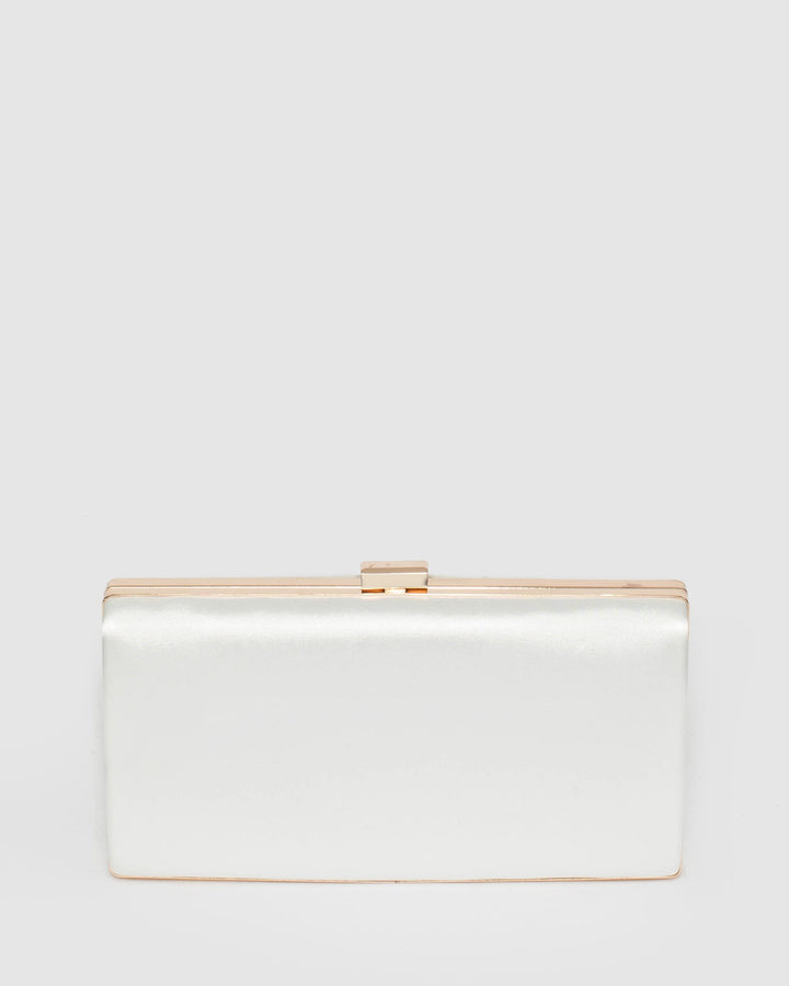 White Melanie Clutch Bag | Clutch Bags