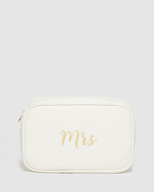 White Mrs Cosmetic Case | Cosmetic Cases