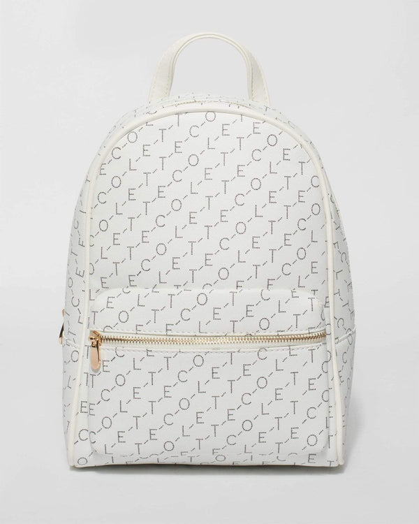 White Paige Backpack | Backpacks