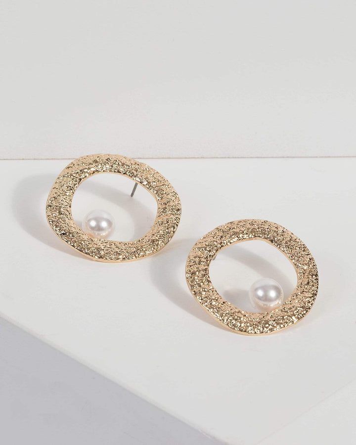 White Pearl Bead Earrings | Earrings