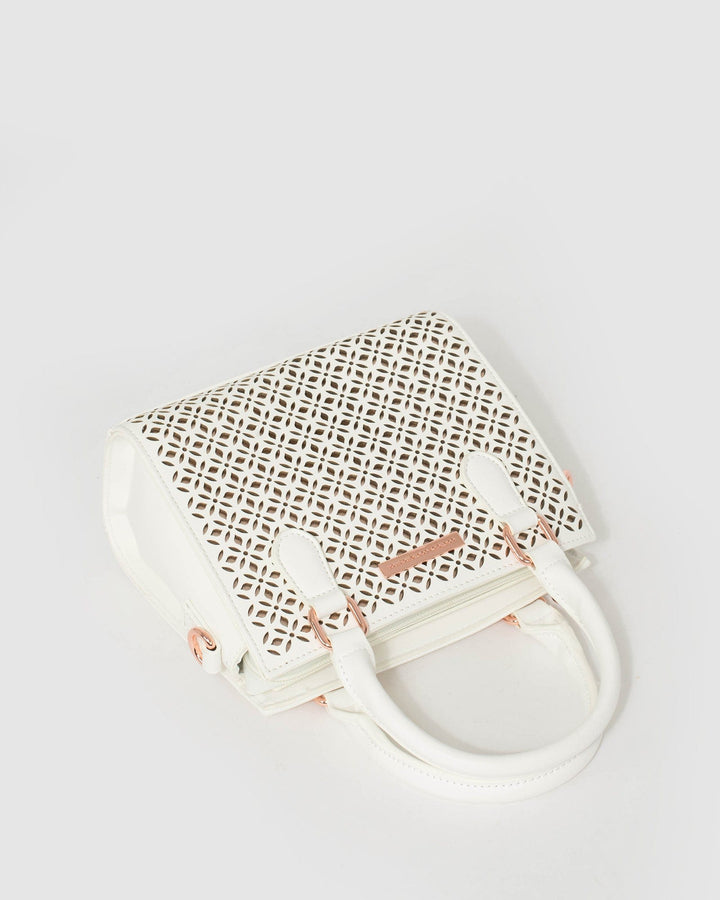 White Sia Tassel Punchout Mini Bag | Mini Bags