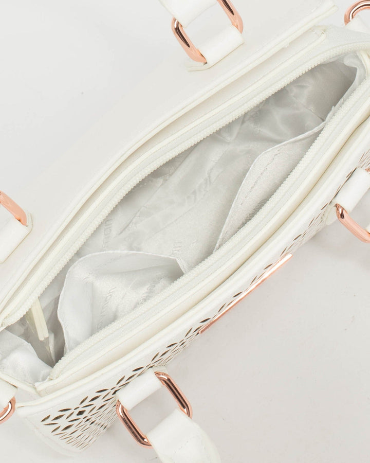White Sia Tassel Punchout Mini Bag | Mini Bags
