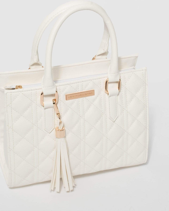 White Stef Quilted Mini | Mini Bags