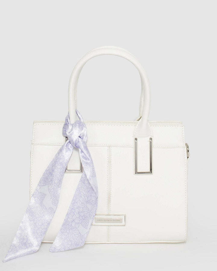 White Stef Scarf Mini Bag | Mini Bags