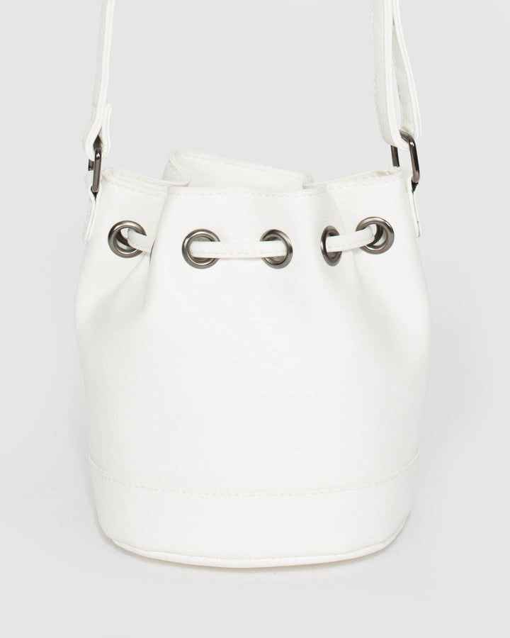 Colette by Colette Hayman White Tali Bucket Bag