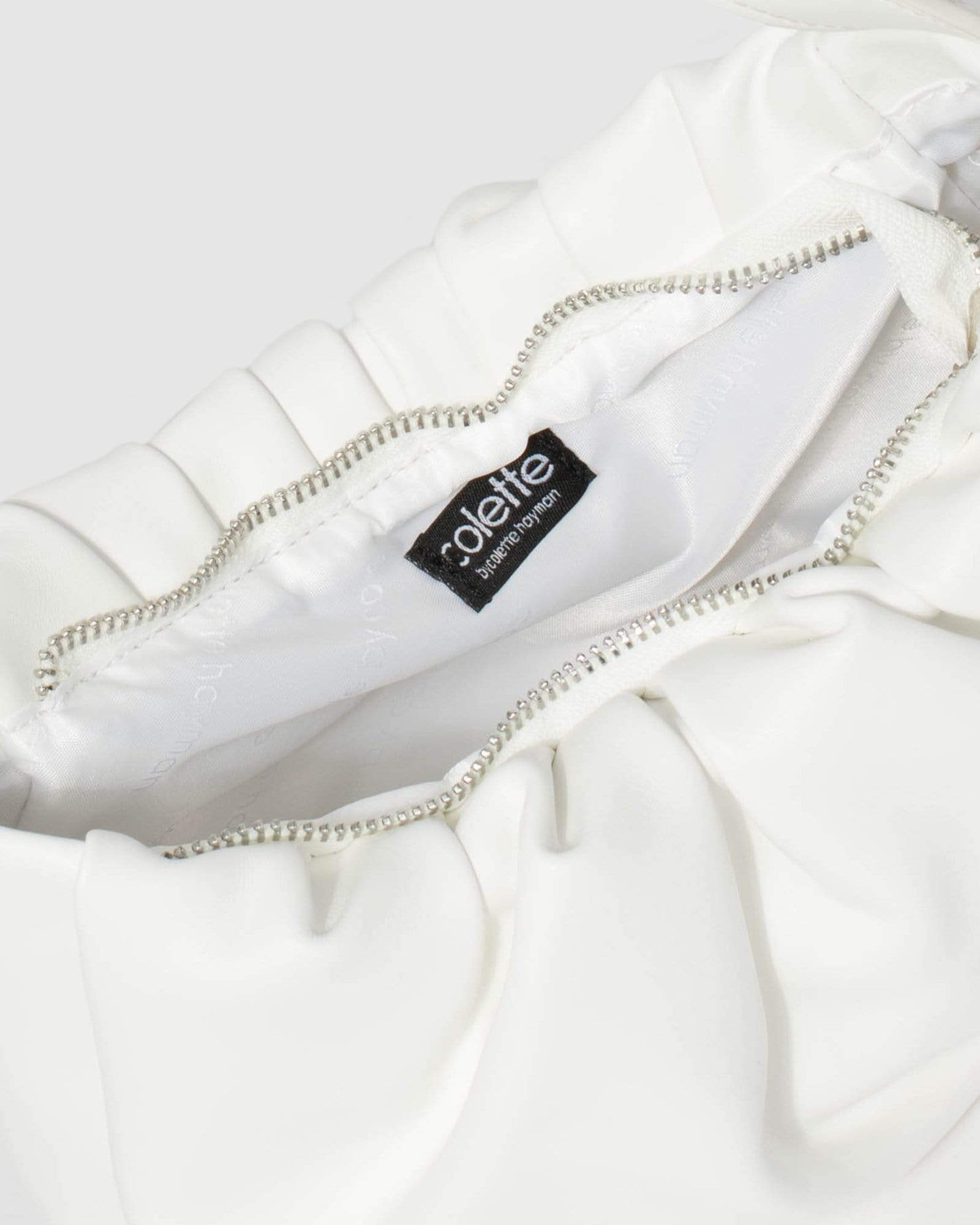 White Tilly Baguette Bag