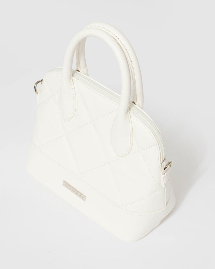 Colette by Colette Hayman White Toya Quilted Tote