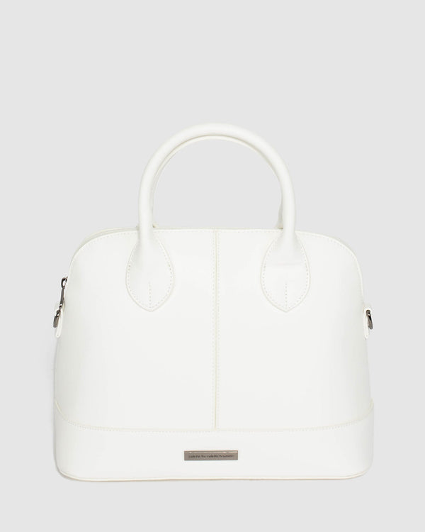 White Toya Tote Bag | Tote Bags