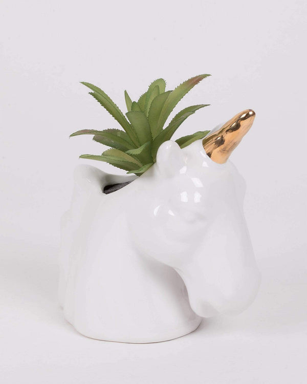 White Unicorn Planter | Accessories