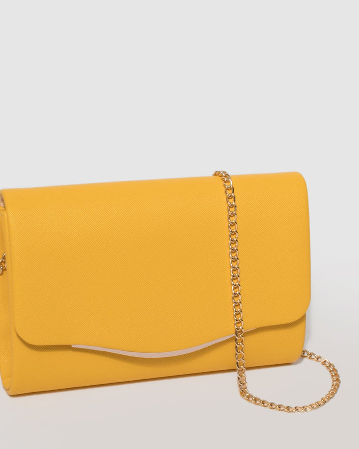 Yellow Adele Evening Clutch Bag | Clutch Bags