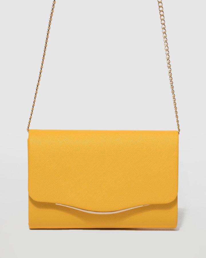 Yellow Adele Evening Clutch Bag | Clutch Bags