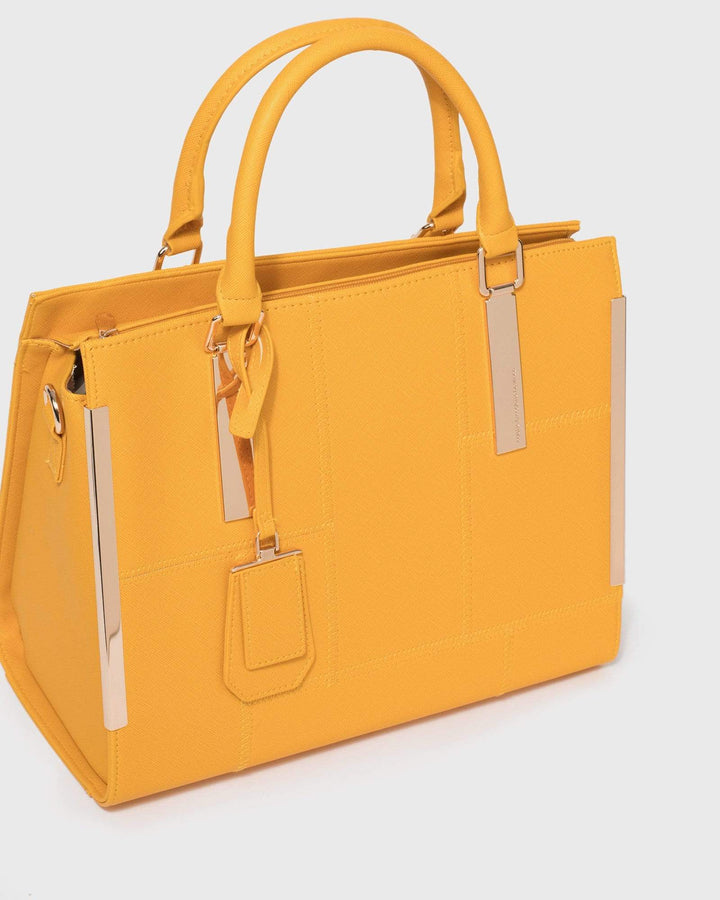 Yellow Andrea Large Tote Bag | Tote Bags