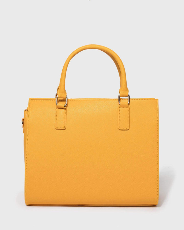 Yellow Andrea Large Tote Bag | Tote Bags
